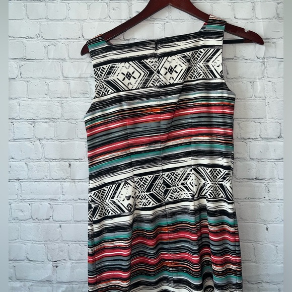 AB Studio Multicolor striped sleeveless dress size 6 - Picture 9 of 10